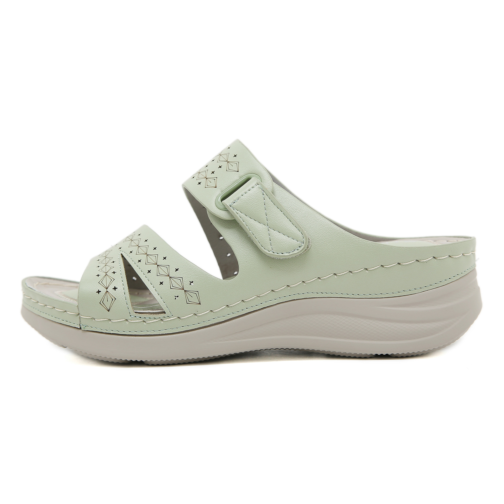 JS777 - 20 nuevo estilo de moda de cabeza redonda transfronteriza de 2025 zapatillas casuales de tamaño grande para mujeres