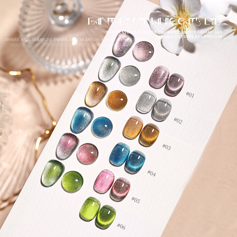 Nueva fábrica de esmalte de uñas de fototerapia blanca al por mayor Tiktok hot fantasy dynamic spar cat eye Nail Polish glue otoño e invierno