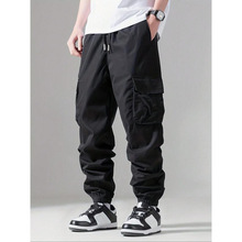 Y 51657 Breathable drawstring cargo joggers ͸��������װ����