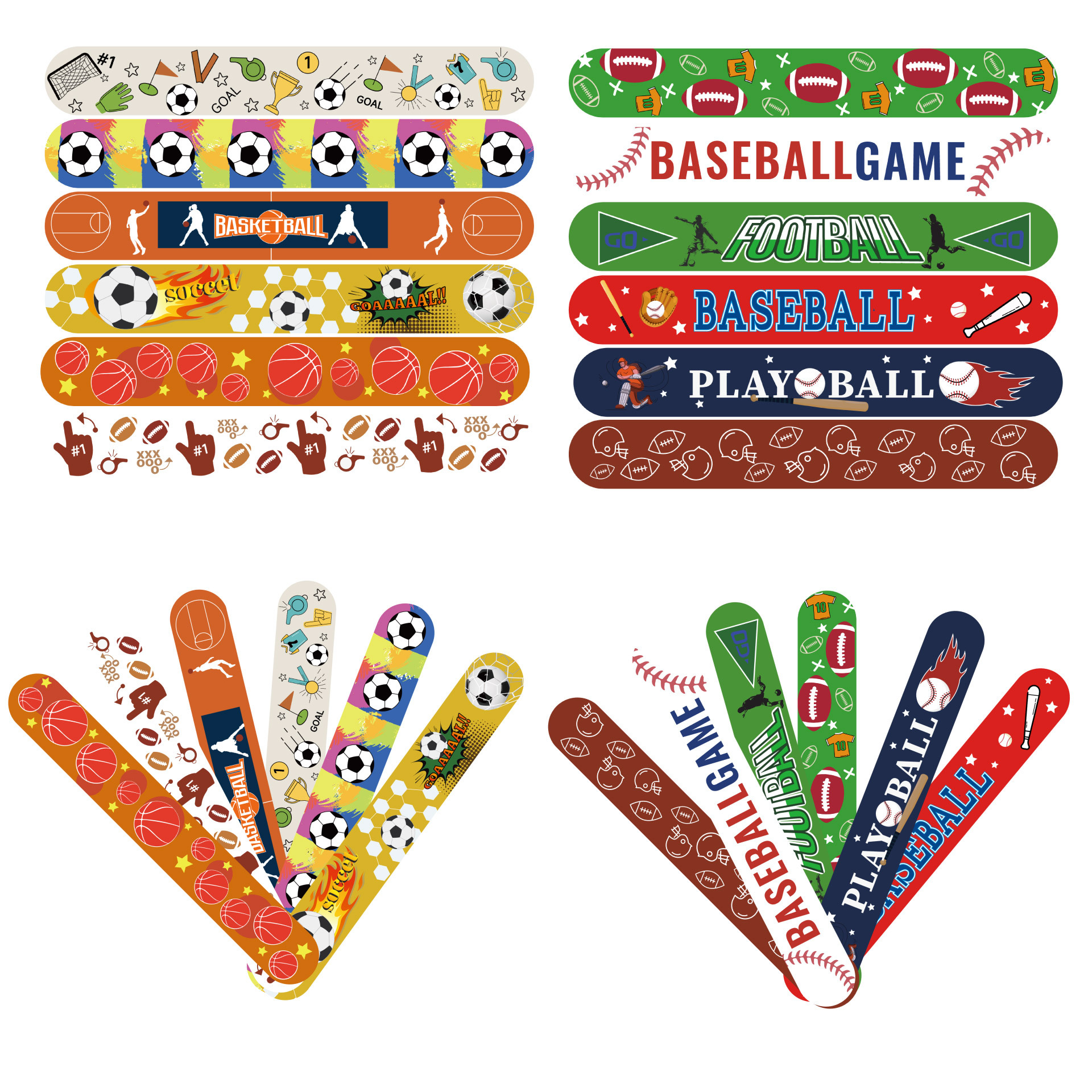 Amazon transfronterizo nuevo collar de fútbol de la Copa del Mundo PVC 12 un conjunto de pulseras de fiesta deportiva