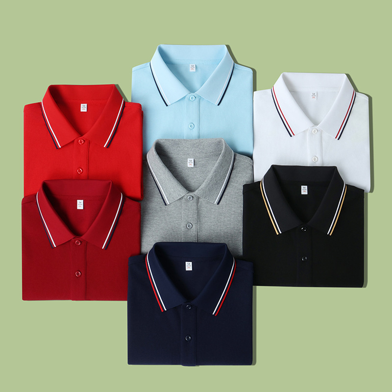 秋冬长绒棉长袖polo衫定制工作服团体公司文化衫员工服印字图logo|undefined