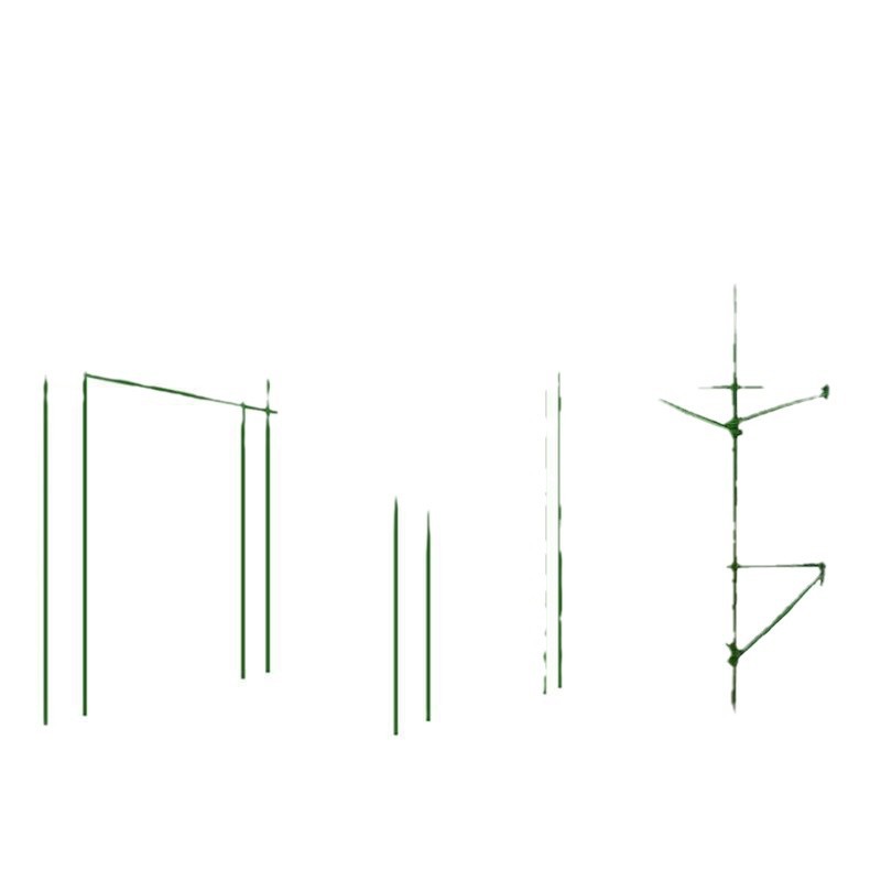 Rack de uva, rack de vid, rack de fruta, pepino, pepino, clematis verde, rack de vid, tubo de acero encapsulado, varilla de vid