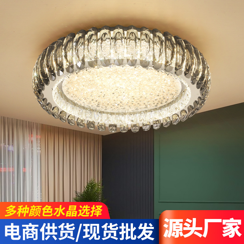 2021 New and luxurious led crystal Ceiling lamp circular Northern Europe Simplicity a living room Restaurant bedroom The exhibition hall lamps and lanterns