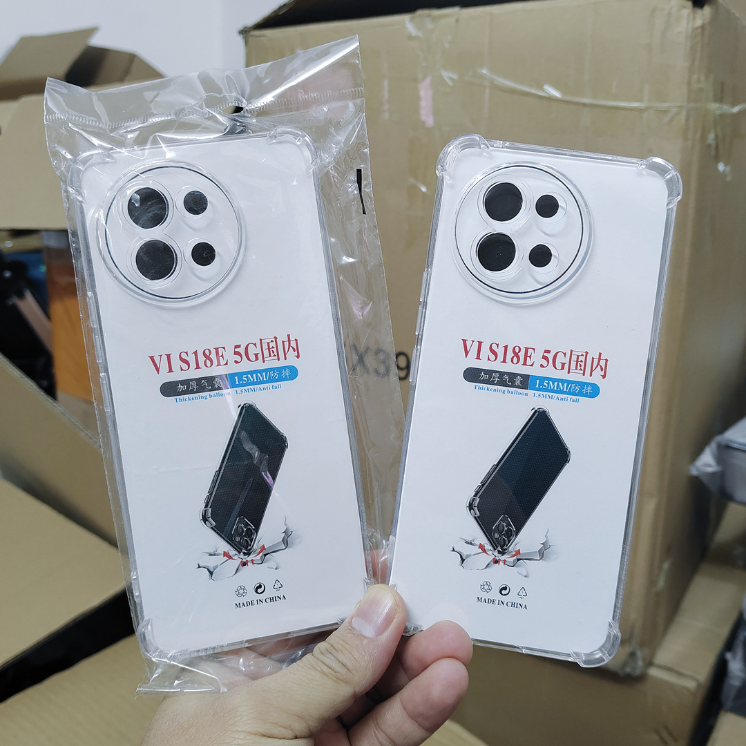 适用VIVO Y28 4G透明防摔手机壳 四角气囊防摔精孔透明TPU保护套