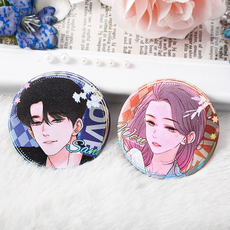 Comics, brooch, matte pendant, badge, decorations