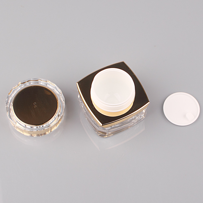 Botella de crema botella de crema facial botella de crema para los ojos botella de empaquetado cosmético acrílico de alto grado sub-botella 5g10g15g30g50g