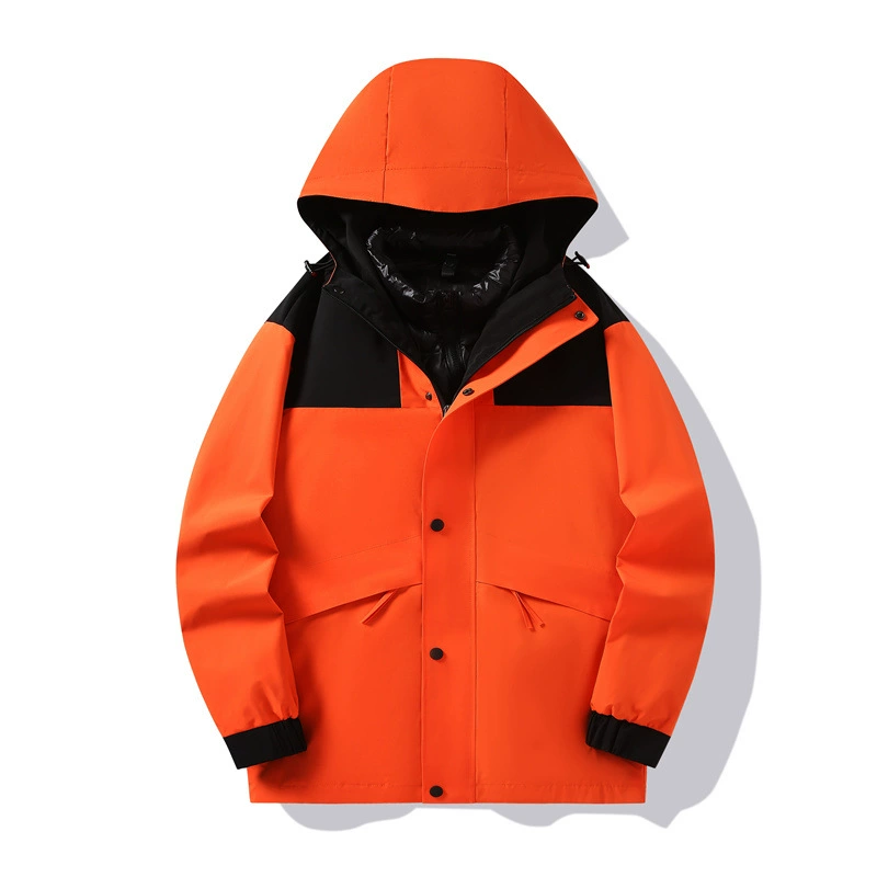 Зарядная одежда Съемный комплект из двух предметов Осенне-Зимний пуховик для мужчин и женщин Пара 90 Белый утиный пух Теплый пуховик