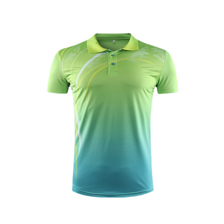 Summer track and field lapel training clothes short-sleeved men's running marathon sports Sports examination track and field sports clothing award-winning clothing
