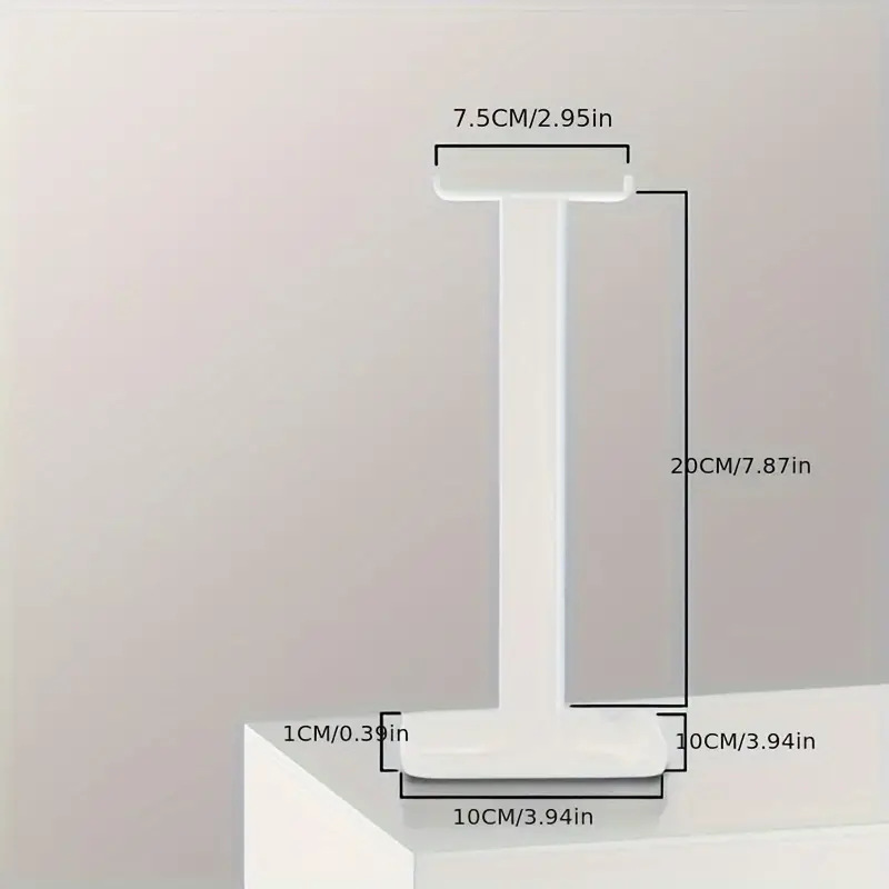 ITLY WAVE Soporte para auriculares de aleación de aluminio Soporte para auriculares de escritorio Soporte para auriculares para juegos