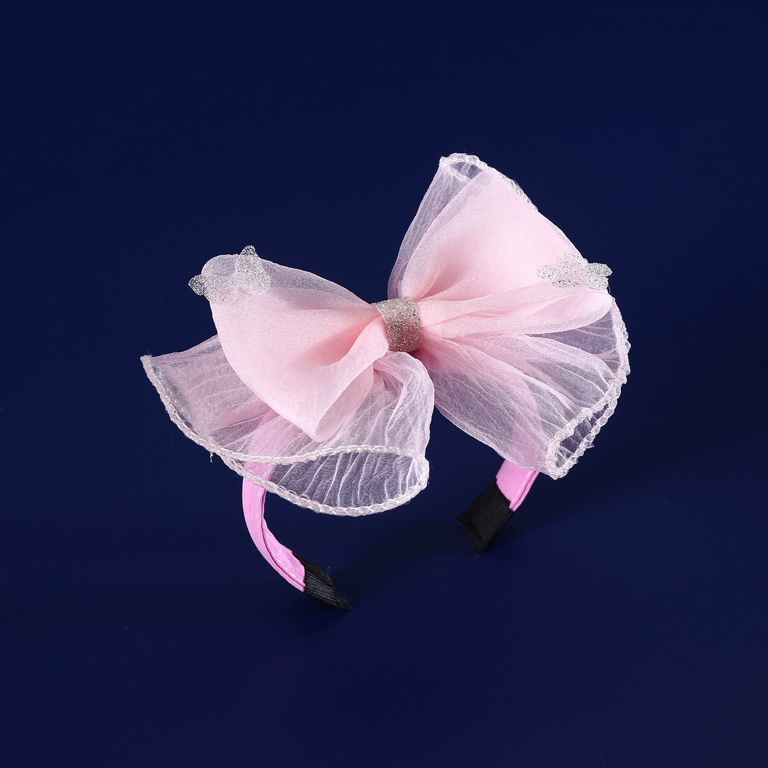 Mascotas princesa fantasía mariposa festival bandas de cabello felino malziano pequeño perro muñeca de algodón malla accesorios de tocado