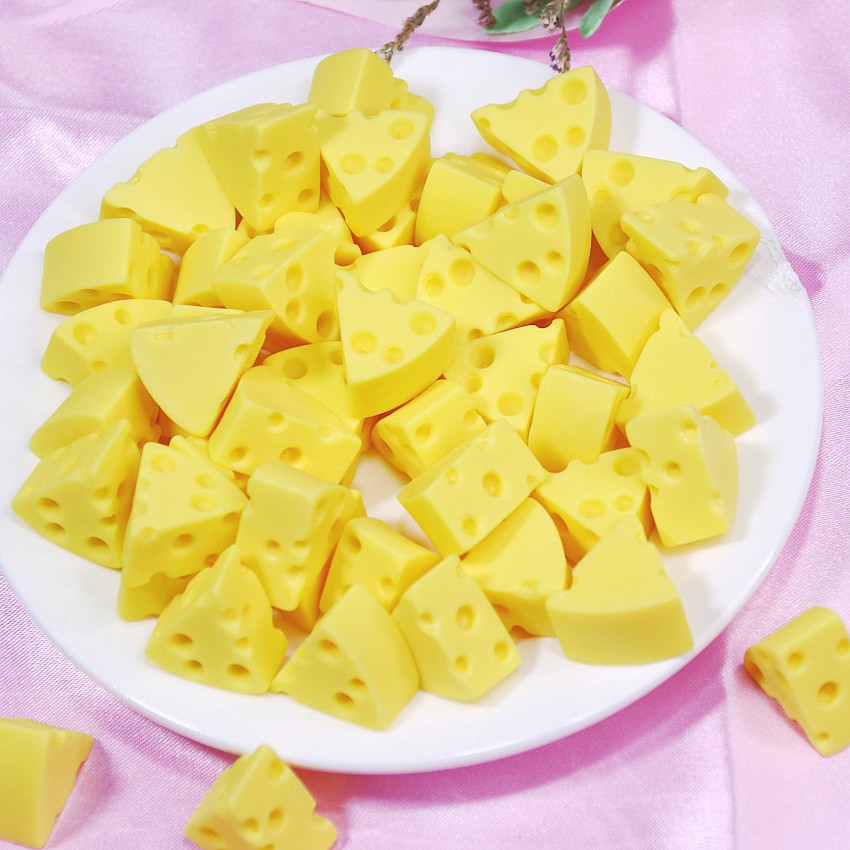 网红发圈仿真奶酪树脂饰品配件 diy手工奶油胶贴片材料 直播货源