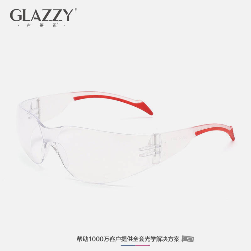 GLAZZY2022厂家劳保眼镜批发防护眼镜防尘护目镜强化防刮冲击防护眼镜