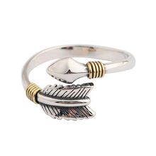 爱神之箭情侣戒指男女对戒925泰银复古个性时尚丘比特之箭指环