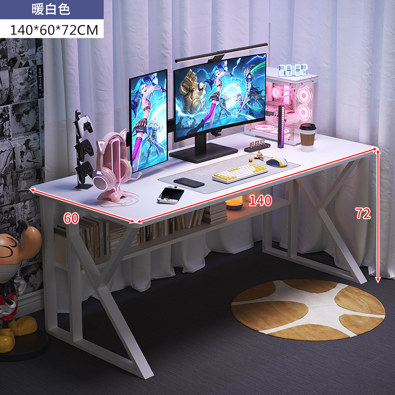 Juego de mesa de deportes electrónicos blanco combinación de mesa y silla mesa de anclaje niña dormitorio hogar simple escritorio de la computadora de escritorio