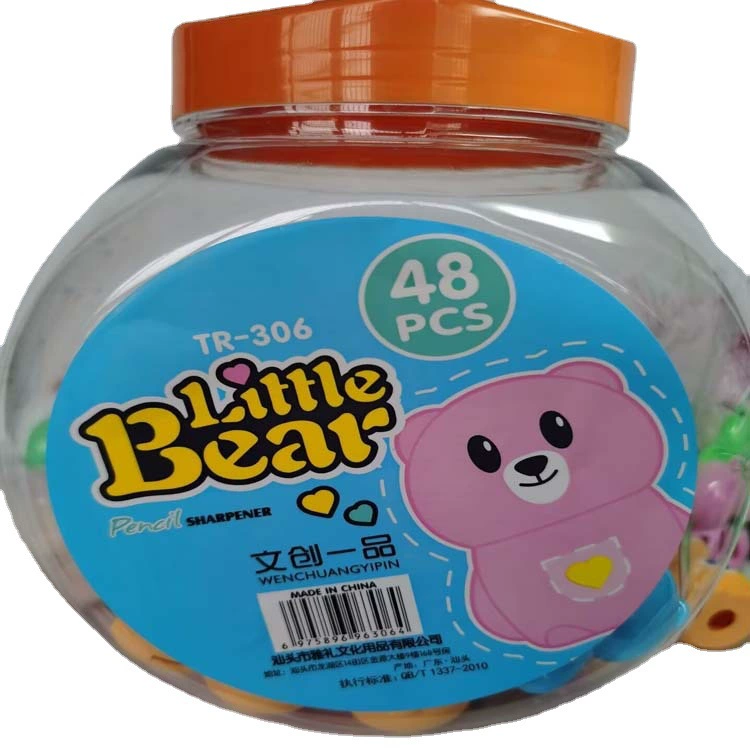 Sharpener, cute small stationery for early age, with little bears, wholesale