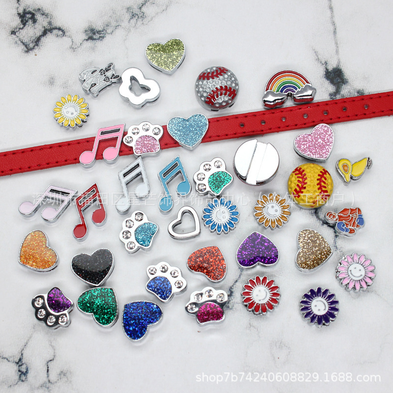 European and American Alloy Jewelry Beads DIY Accessories Suitable for 8mm Oil-Drip Bracelets, Wristbands, Keychains
