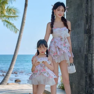 Qihai 25203 New Sexy Fairy Style Skirt Swimsuit Family Wear Mother-Daughter Wear Belly-Covering Slimming Look Dress