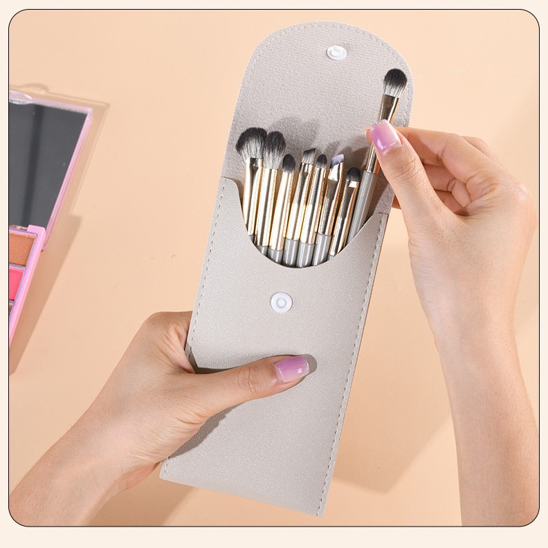 Juego de 15 cepillos para sombras de ojos, un juego completo de cepillos para ojos, cepillos para puntos, cepillos para rubor y labios, cepillos para hoz, sombras de ojos, cepillos para sombras de nariz, todos