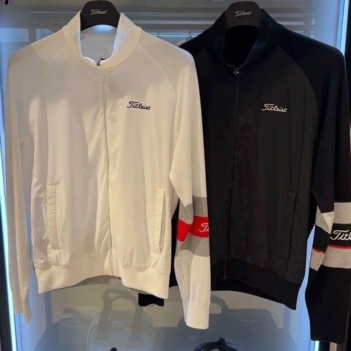 South Korea 25 Golf Men's Fashion Short Sleeve All-Match Long Sleeve Breathable Outerwear Outdoor Sports Stand Collar Slimming Top