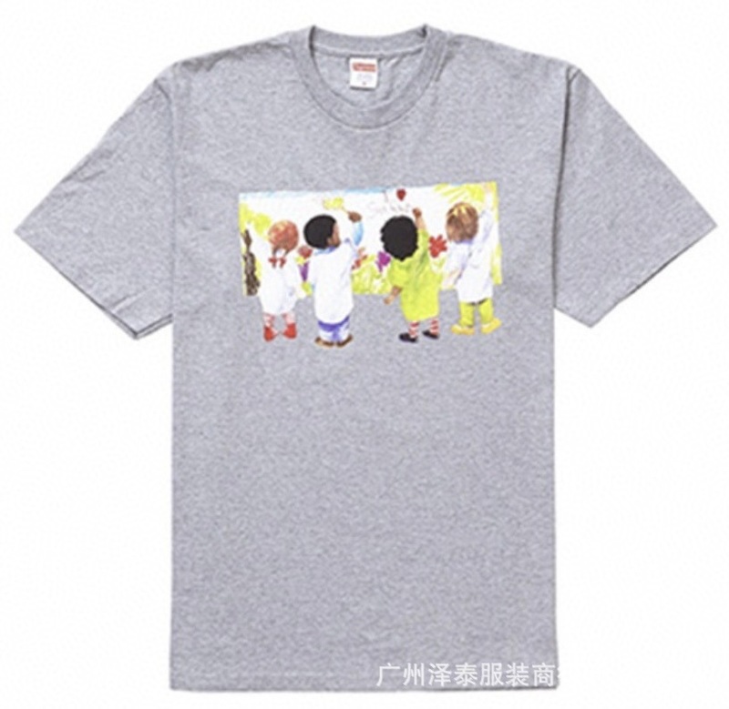 国境を越えた贅沢な潮supreme潮牌tシャツプリントアメリカ男女ゆるいカジュアル半袖合集平代欧品|undefined