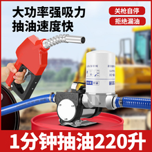 叶古电动抽油泵正反转12v24v220v柴油泵加油抽油机自吸泵加油
