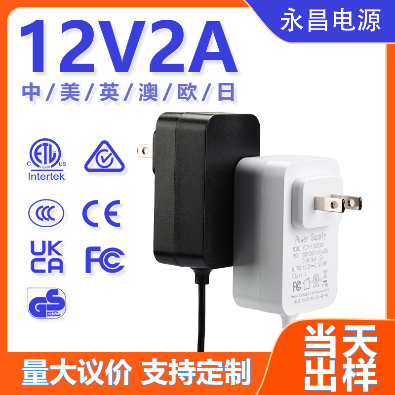 12V 2A 24V 2A Power Adapter Wall-Mounted 12W 24W 36W 48W Power Adapter