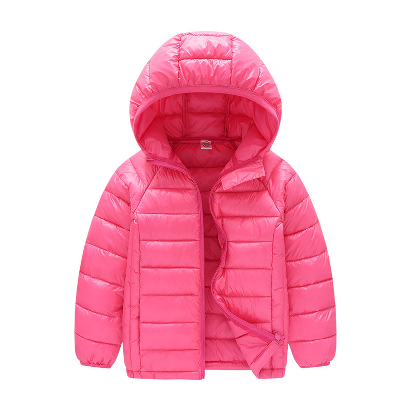 Chaqueta de algodón para niñas Abrigo acolchado de algodón ligero para niños abrigo de algodón acolchado ropa de invierno medio y niños grandes abrigo de otoño e invierno