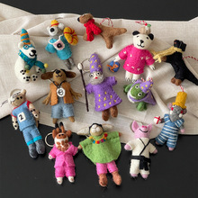 2025新款尼泊尔手工羊毛毡挂件可爱钥匙扣玩偶公仔包包配饰包挂