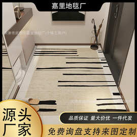 简约入户门地垫耐脏易打理圈绒地垫大面积全铺家用玄关门口防滑垫