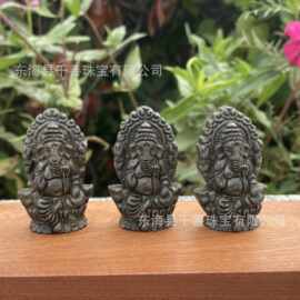 天然水晶黄铜矿象神跨境爆款手工DIY 雕刻件水晶创意摆件 收藏家