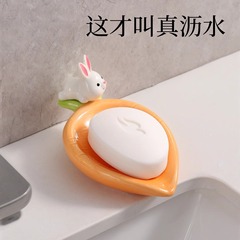 卸売高価値排水セラミックソープボックスライト高級家庭用バスルーム手洗いシンク収納ラックソープボックス