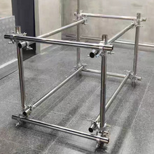 舞台灯光挂钩单环扣加厚铝合金抱卡扣光束灯固定夹圆管连接双环扣