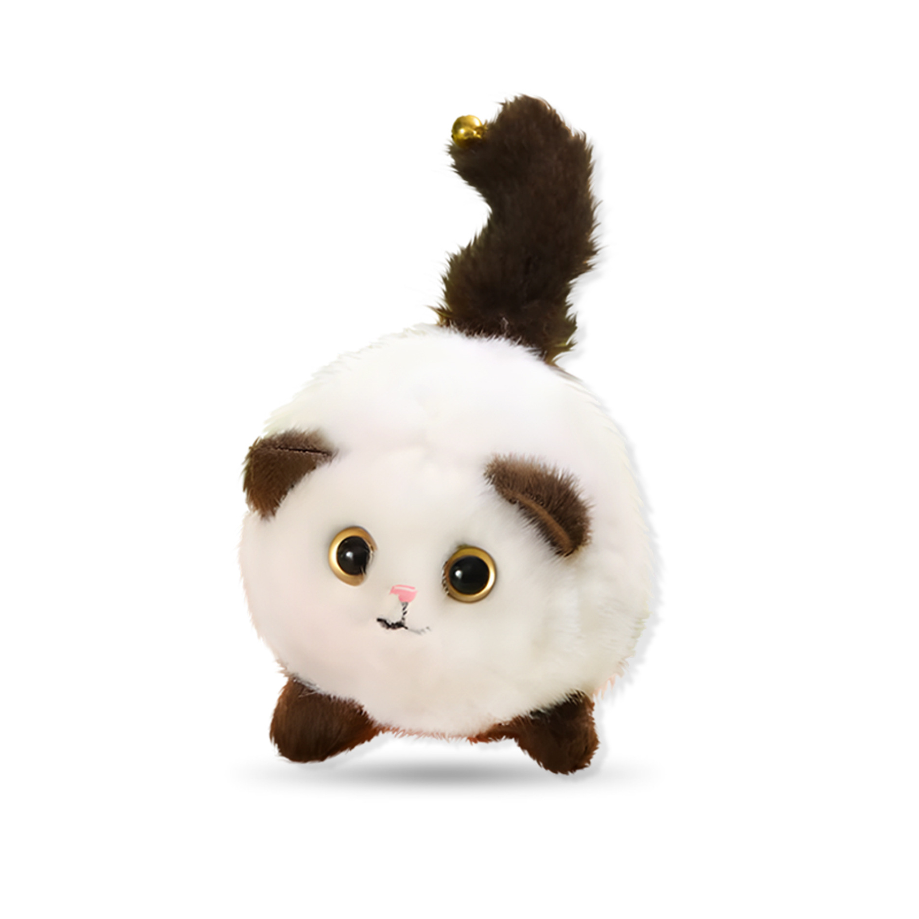 Discutir muñecas de peluche de venta caliente conejo blanco hámster colas de niños muñecas de cable juguetes de regalo de cumpleaños interactivos