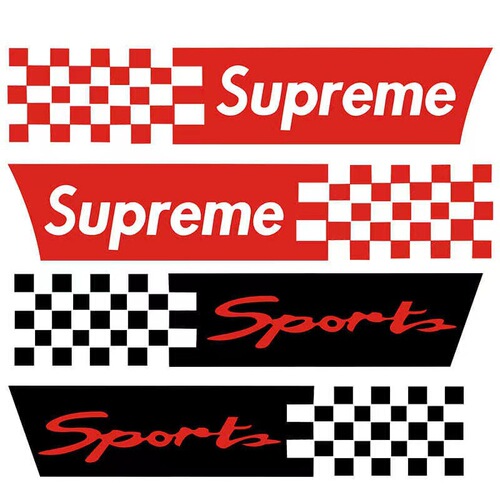 Grid flag car sticker scratch cover sticker personalized creative car sticker car decal front bumper sticker long strip decoration