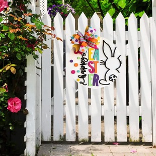 Amazon temn Explosions 3D Easter Bunny Wooden Sign for Easter Welcome