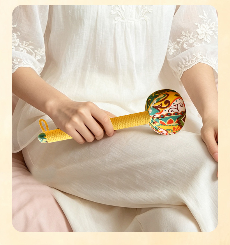 Mugwort Herbal Hammer Ai Cao Hammer Handmade Massage Stick Gift Box Set 26cm Chinese Wellness Gift specifications