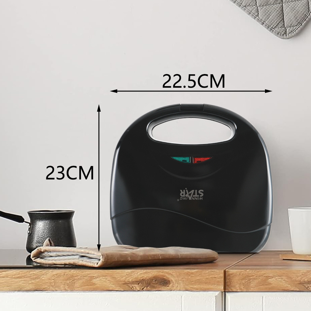 Estrella ganadora transfronteriza tostadas sándwich calefacción multifunción tostadora desayuno máquina sandwichera