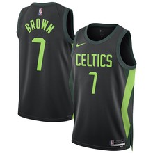 25赛季 NBA 热压球衣凯尔特人7号杰伦·布朗Jaylen Brown城市版