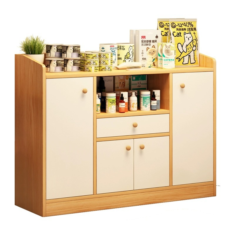 Mueble de almacenamiento para mesa de alimentación, suministros para mascotas, gran capacidad, almacenamiento sencillo y económico para el hogar, mueble de almacenamiento para sala de estar