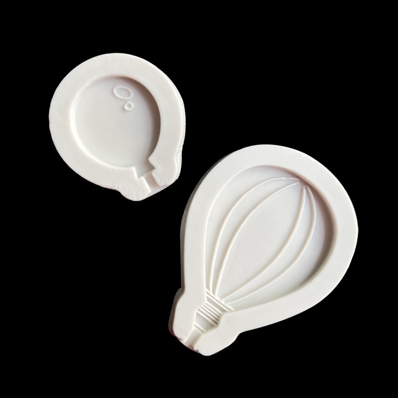 Nube globo de aire caliente Tarjeta de inserción molde de silicona decoración para hornear creativa Fondant molde de chocolate en stock al por mayor