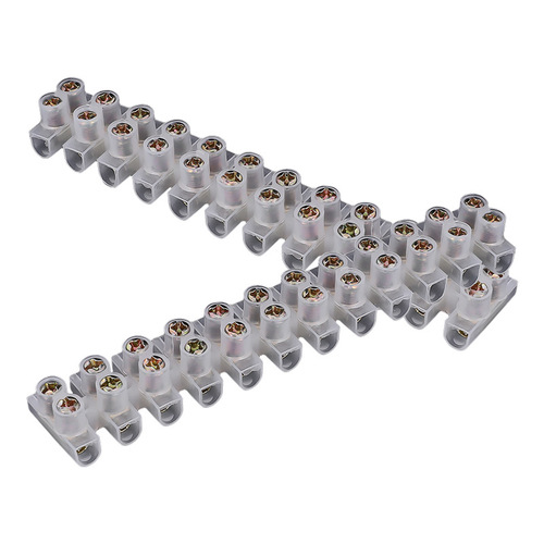 Plastic flame retardant terminal block X3-2012 pin jade through type terminal block 20A free screw terminal block