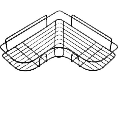 Estante triangular para colgar en la pared del baño, sin perforación en la pared, hierro forjado, a prueba de humedad, estante de almacenamiento para el baño
