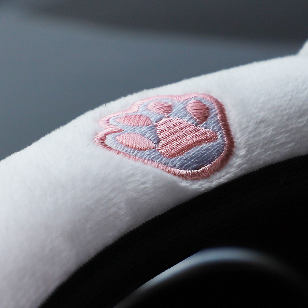 New Winter Cute Little Cat Ears Car Steering Wheel Cover Without Inner Ring Aliexpress Cross-Border E-Commerce Aliexpress