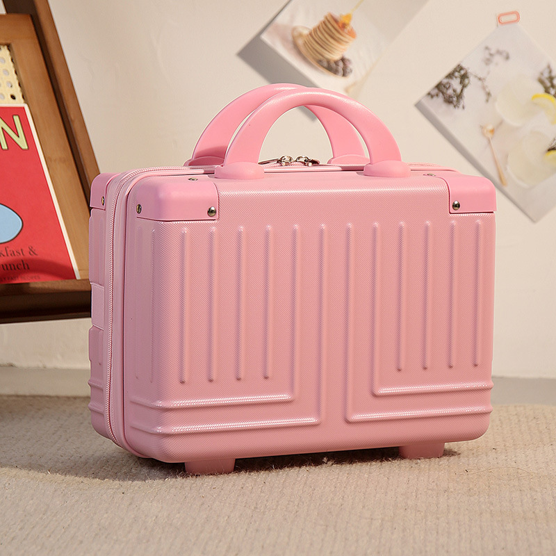 Nueva maleta de mano, caja de regalo para mujer, caja de dulces de boda de 14 pulgadas, mini caja de maquillaje linda, caja de almacenamiento de maleta