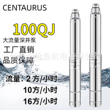 工厂直销100QJ不锈钢多级16方大流量高扬程立式家用小型潜水泵