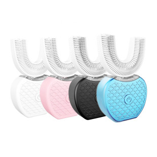 First-Generation U-Shaped Electric Toothbrush Household Toothbrush Ultrasonic Tooth Cleaner USB Rechargeable Lazy Tooth Cleaner Electric Toothbrush