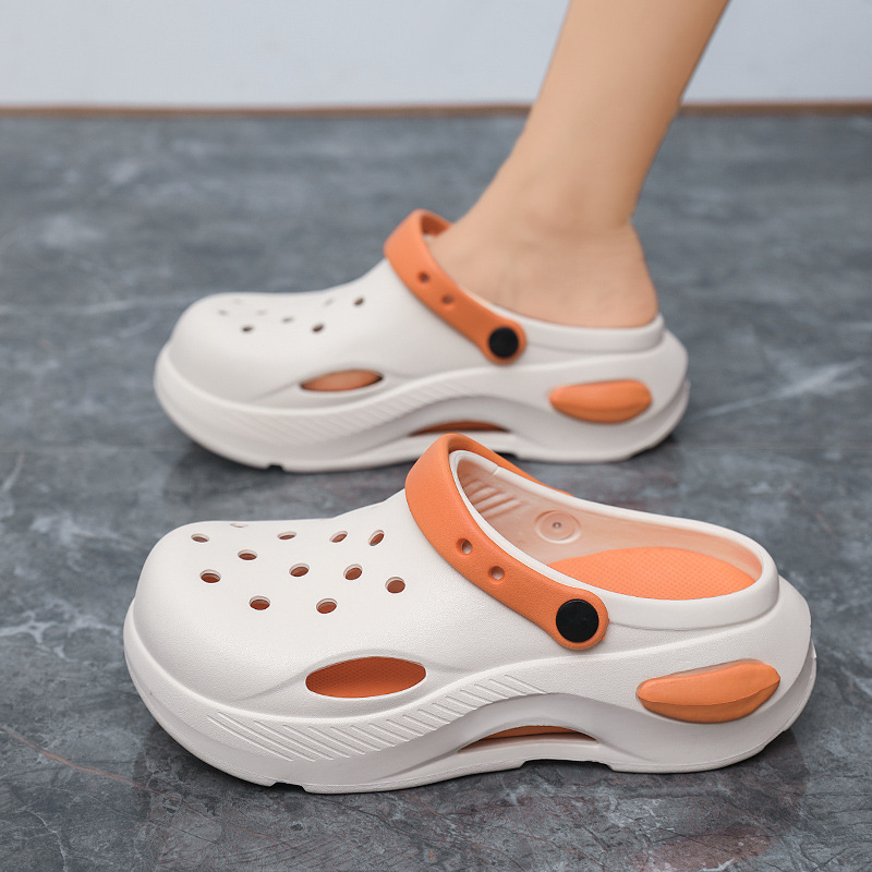 Summer Breathable Comfortable Women's Cave Shoes Fashion Baotou Vacation Casual plus size Feeling Women's Sandals and Slippers