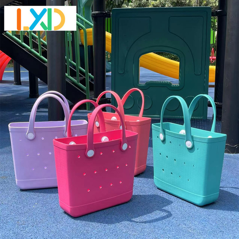 Foreign trade cross-border hot selling bogg waterproof ladies tote bag shoulder bag handbag waterproof material Eva bag obag