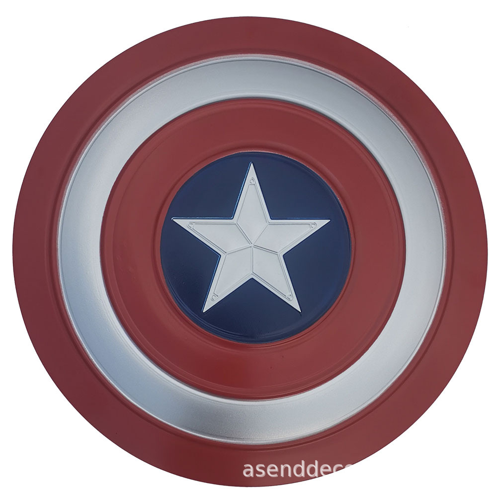 複仇者聯盟全金屬美國隊長盾牌 cos手持道具鐵藝裝飾創意壁挂