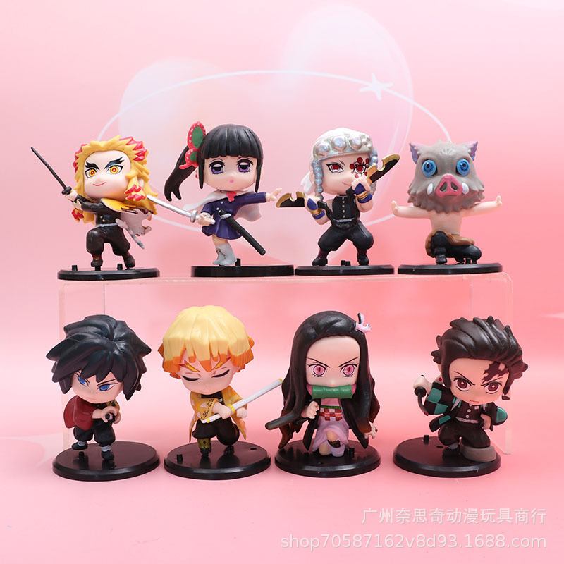 8 Fighting Ghost Destroy Fighting Hand-held Your Bean Butterfly Ninja Yi's Help Animation Toy Doll Model Ornaments